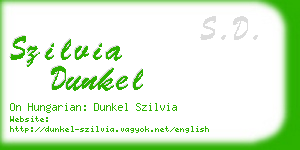 szilvia dunkel business card